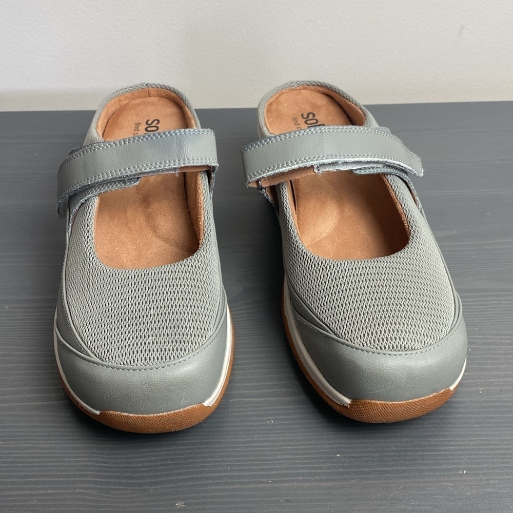 Softwalk Arcadia cushioned leather Mary Jane clogs size 9N - Picture 2 of 10